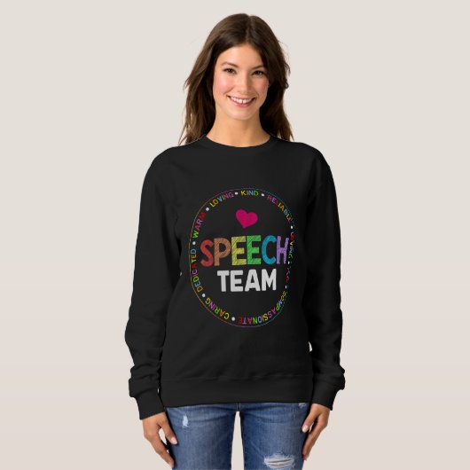 Speech Language Pathologist Therapy SLP Squad Spee Trui (Voorkant volledig)