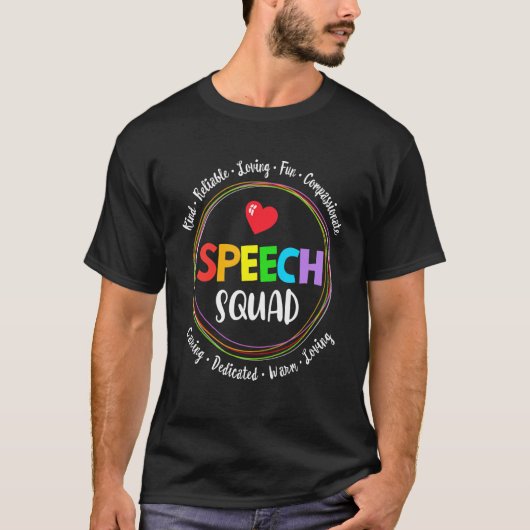 Speech Language Pathologist Therapy SLP TEAM of Sp T-shirt (Voorkant)