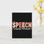 Speech Language Pathologist Valentines Day Slp The Kaart (Gele Bloem)
