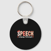 Speech Language Pathologist Valentines Day Slp The Sleutelhanger (Voorkant)