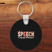 Speech Language Pathologist Valentines Day Slp The Sleutelhanger (Voorkant)