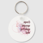 Speech Language Pathology Babe Sleutelhanger (Voorkant)
