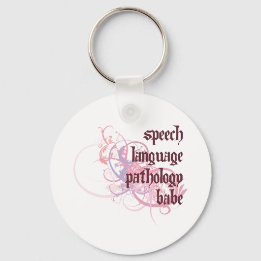 Speech Language Pathology Babe Sleutelhanger (Voorkant)