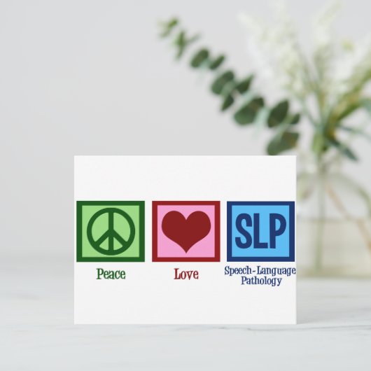 Speech Language Pathology Briefkaart (Staand voorkant)