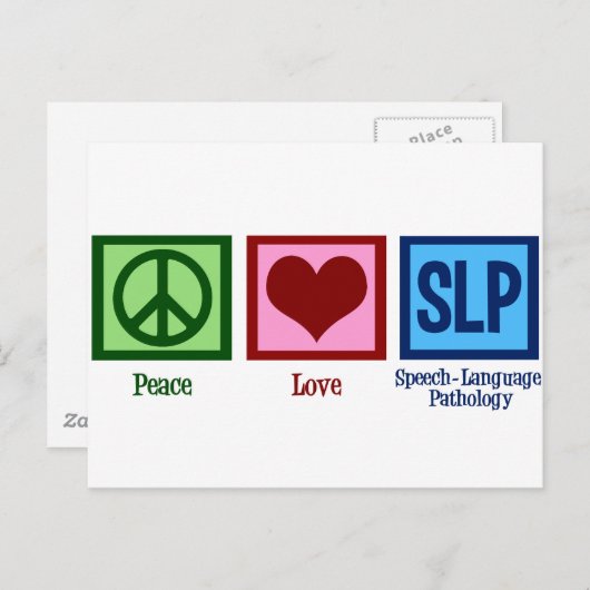 Speech Language Pathology Briefkaart (Voorkant / Achterkant)