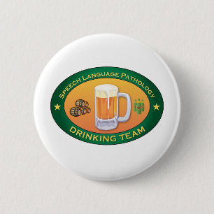 Speech Language Pathology Drink Team Ronde Button 5,7 Cm