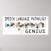 Speech Language Pathology Genius Poster (Voorkant)