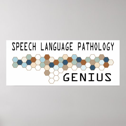 Speech Language Pathology Genius Poster (Voorkant)