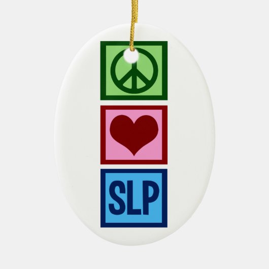 Speech Language Pathology Keramisch Ornament (Voorkant)