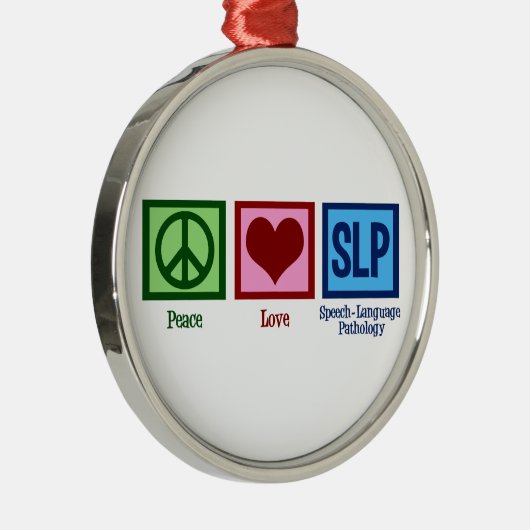 Speech Language Pathology Metalen Ornament (Rechts)