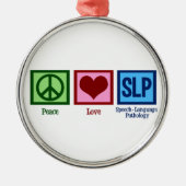 Speech Language Pathology Metalen Ornament (Voorkant)