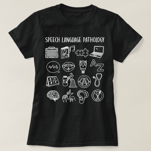 Speech Language Pathology Pathologist SLP Speech T T-shirt (Design voorkant)
