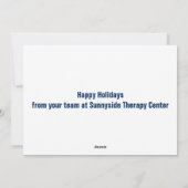 Speech Language Pathology Peace Love SLP Blue Feestdagenkaart (Achterkant)