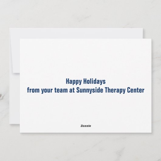 Speech Language Pathology Peace Love SLP Blue Feestdagenkaart (Achterkant)