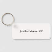 Speech Language Pathology Peace Love SLP Sleutelhanger (Achterkant)