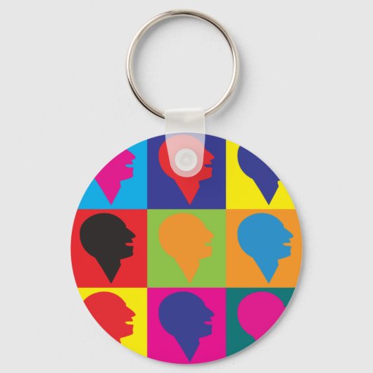 Speech Language Pathology Pop Art Sleutelhanger (Voorkant)