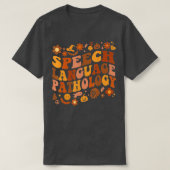 Speech Language Pathology Retro Halloween Speech T T-shirt (Design voorkant)