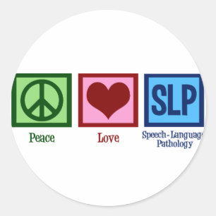 Speech Language Pathology Ronde Sticker