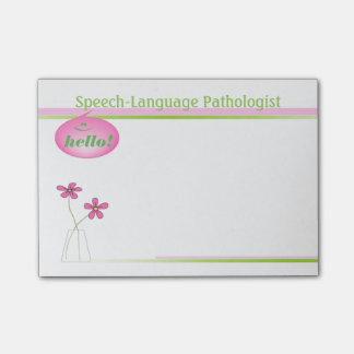 Speech Language Pathololoog Hallo Sticky Notes