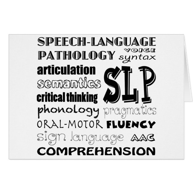 Speech Language Patholoog (Voorkant Horizontaal)
