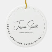 Speech Language Patholoog Afstuderen Kerstmis Keramisch Ornament (Voorkant)
