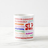Speech Language Patholoog Colorful Fun Font Koffiemok (Center)