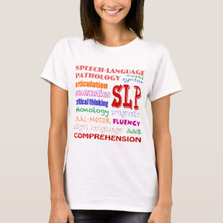 Speech Language Patholoog Colorful Fun Font T-shirt