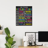 Speech Language Patholoog Kantoor Decor Poster (Thuiskantoor)