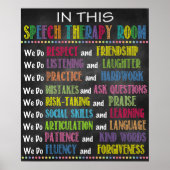 Speech Language Patholoog Kantoor Decor Poster (Voorkant)