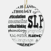 Speech Language Patholoog Keramisch Ornament (Links)