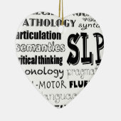 Speech Language Patholoog Keramisch Ornament (Rechts)