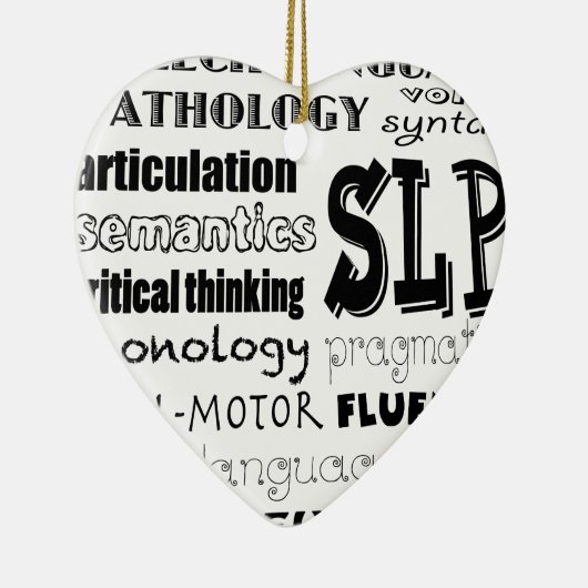 Speech Language Patholoog Keramisch Ornament (Rechts)