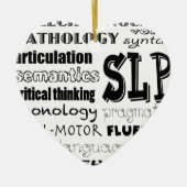 Speech Language Patholoog Keramisch Ornament (Voorkant)