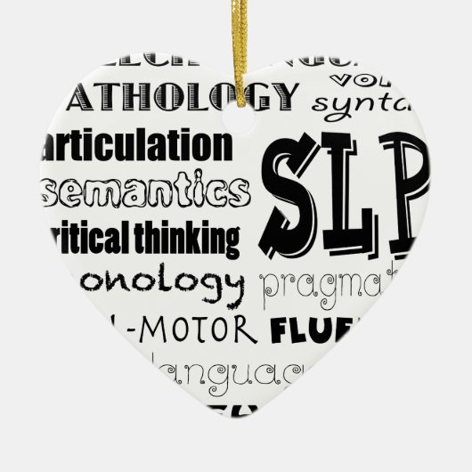 Speech Language Patholoog Keramisch Ornament (Voorkant)