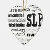 Speech Language Patholoog Keramisch Ornament (Links)