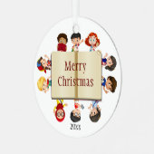 Speech Language Patholoog, leraar kinderwerker Metalen Ornament (Voorkant links)