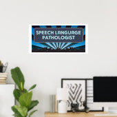 Speech Language Patholoog Marquee Poster (Thuiskantoor)