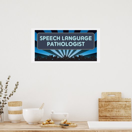 Speech Language Patholoog Marquee Poster (Keuken)