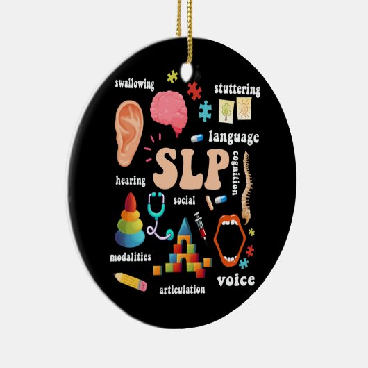 Speech Language Patholoog Pathology Speech Thera Keramisch Ornament (Rechts)