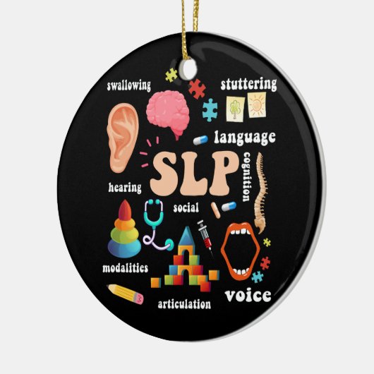 Speech Language Patholoog Pathology Speech Thera Keramisch Ornament (Links)