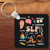 Speech Language Patholoog Pathology Speech Thera Sleutelhanger (Voorkant)