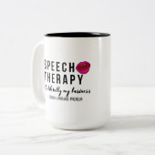 Speech-Language Patholoog (privépraktijk) Tweekleurige Koffiemok (Voorkant links)