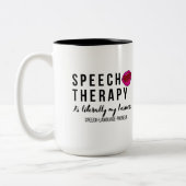 Speech-Language Patholoog (privépraktijk) Tweekleurige Koffiemok (Links)