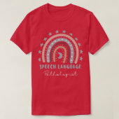 Speech Language Patholoog Rainbow Speech Therapy T-shirt (Design voorkant)