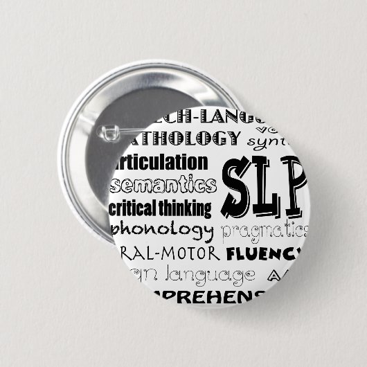 Speech Language Patholoog Ronde Button 5,7 Cm (Voorkant /achterkant)