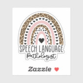 Speech Language Patholoog SLP Rainbow Sticker (Vel)