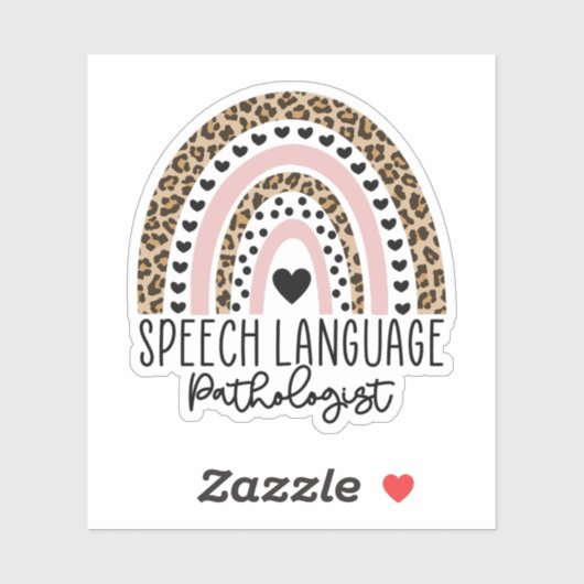 Speech Language Patholoog SLP Rainbow Sticker (Vel)