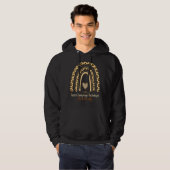 Speech Language Patholoog Slp Rainbow Therapy Te Hoodie (Voorkant volledig)