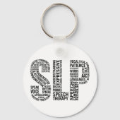 Speech Language Patholoog SLP Sleutelhanger (Voorkant)