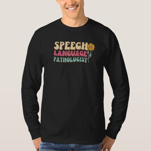 Speech Language Patholoog Slp Speech Therapy Pat T-shirt (Voorkant)